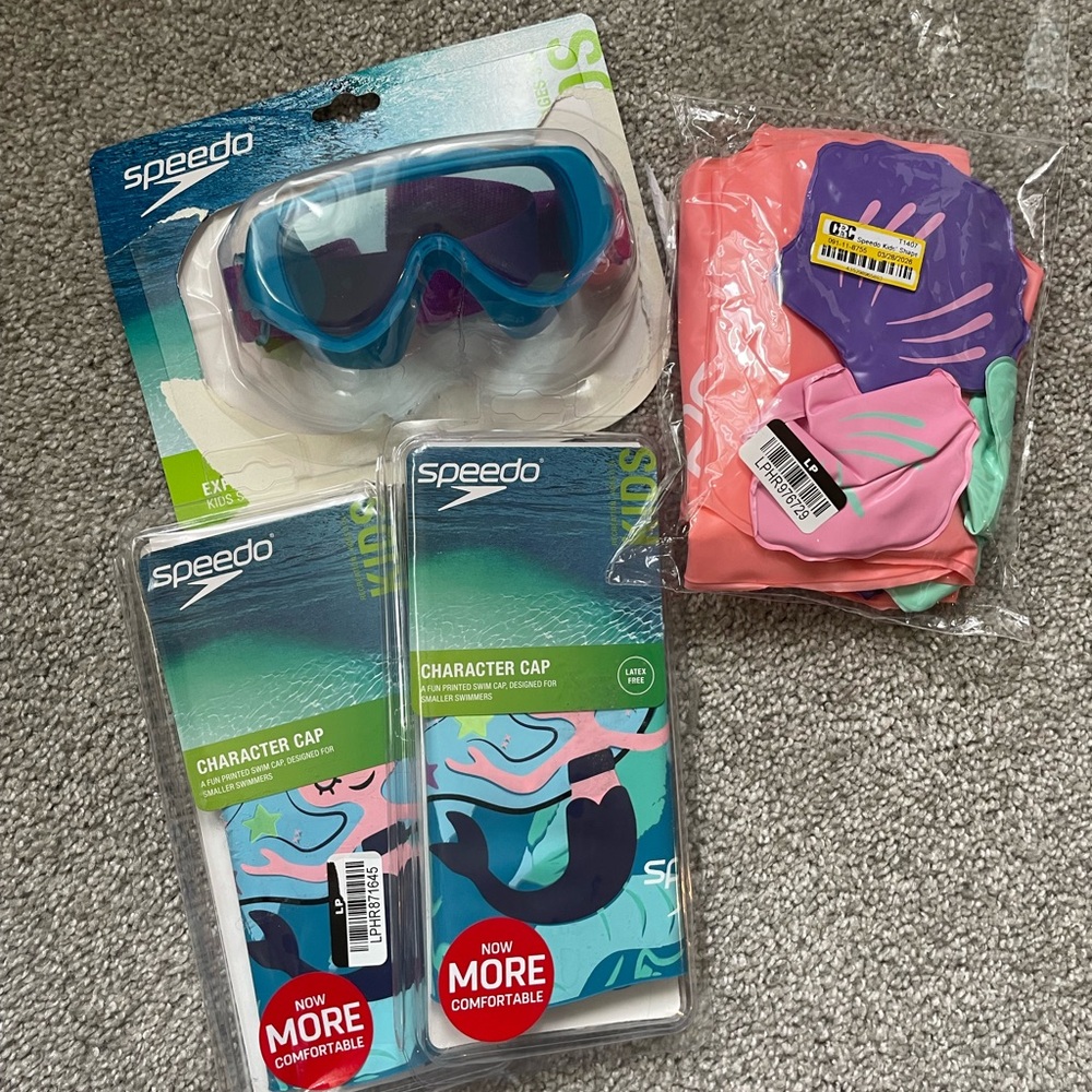 Little girls 3-6year Speedo bundle Mermaid Character